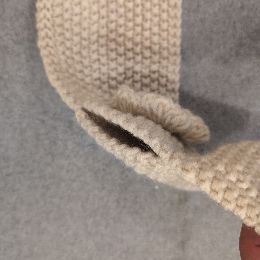 Womens Cream Knit Headband Flower Rhinestone Earwarmer RN 150687 - Picture 5 of 8